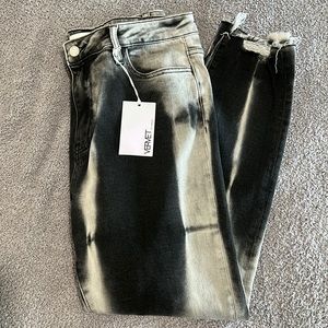 VERVET BY FLYING MONKEY Black and Gray Skinny Jeans